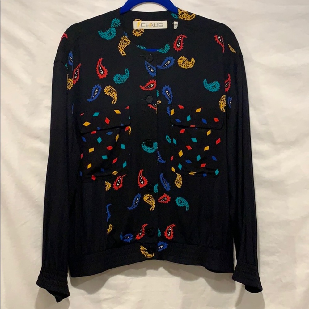 80’s Vintage Multi Pattern Top